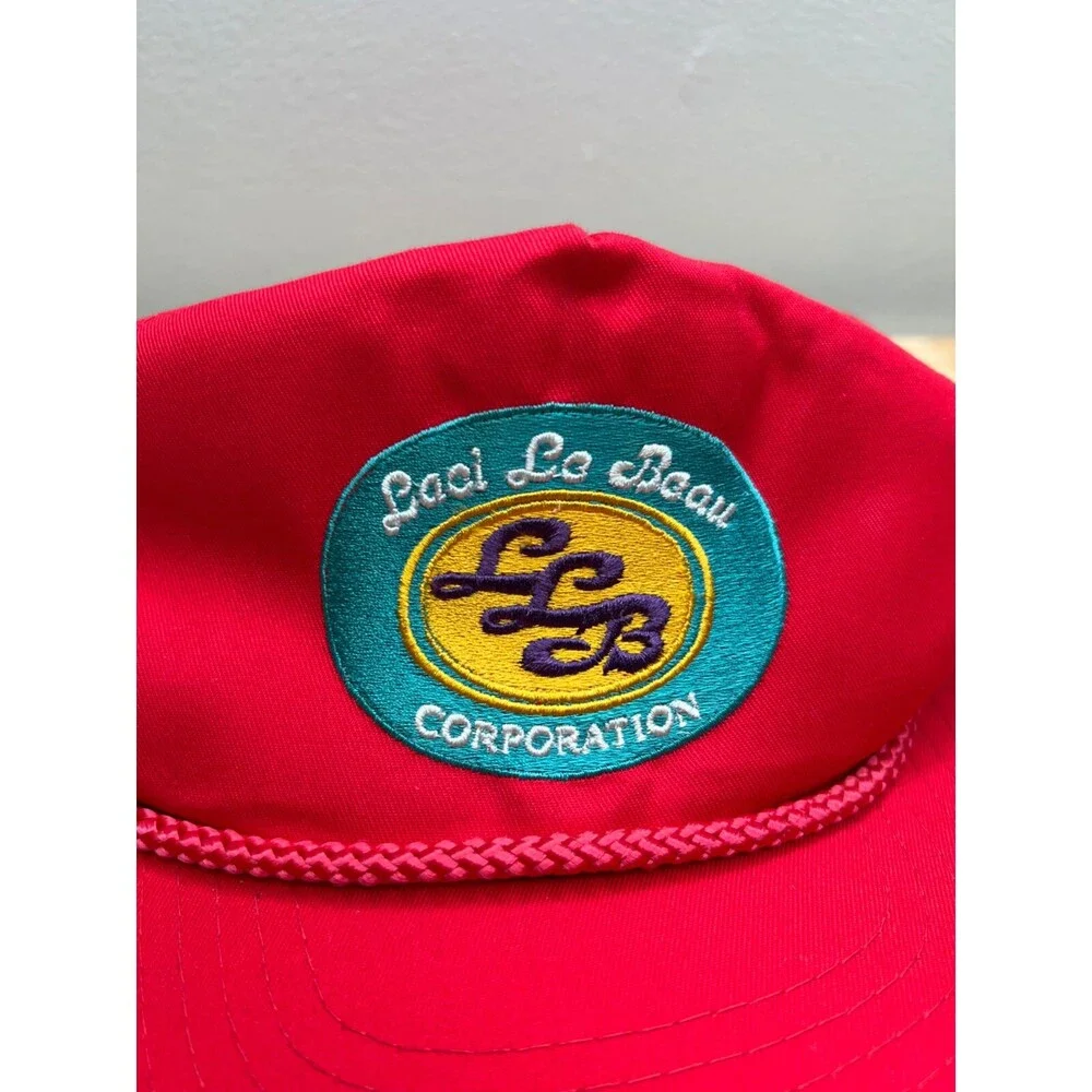 Laci Le Beau‎ Snapback Hat Mens Red Trucker Cap Patch Logo Tea